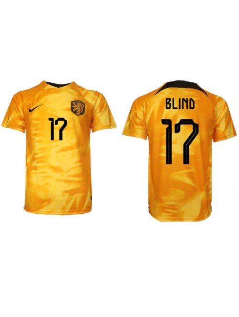 Billige Nederland Daley Blind #17 Hjemmedrakt VM 2022 Kortermet